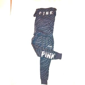 Lovely PINK top & bottom set, zebra and sequined design